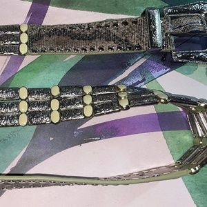 Free People X Nanni Milano Silver Western Belt